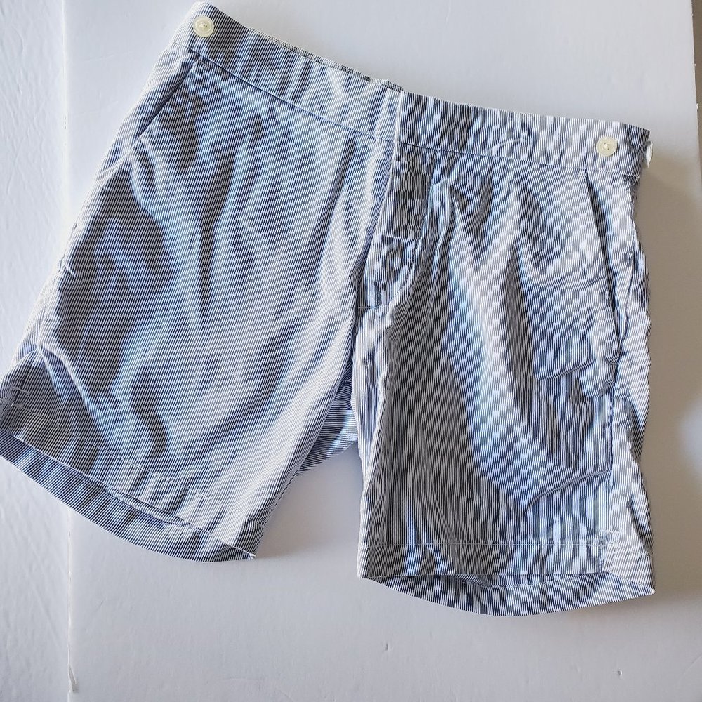 CLUB MONACO 100% Cotton Striped Nautical Shorts